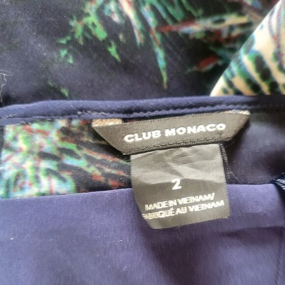 Club Monaco Strapless Nelly Feather Dress Size 2 - Picture 7 of 8